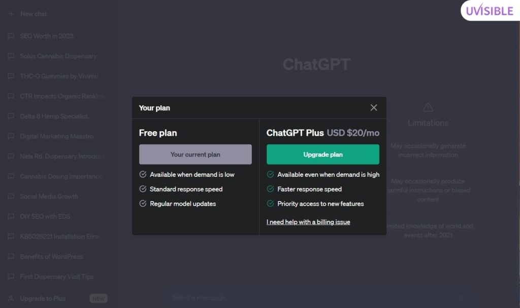 ChatGPT Pricing