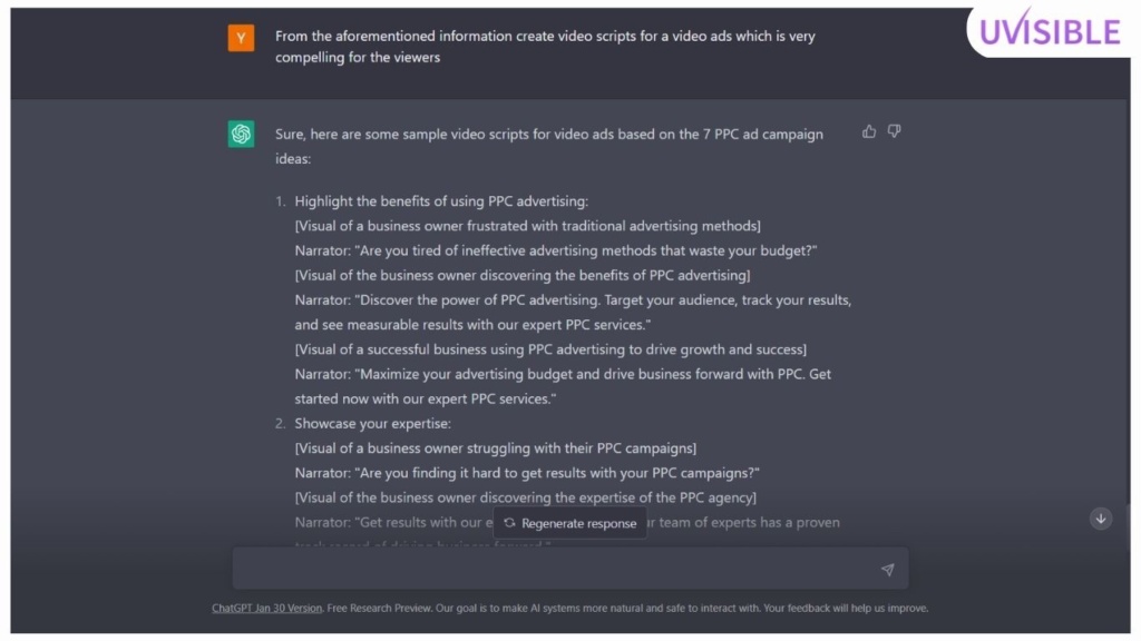 Video scripts chatgpt