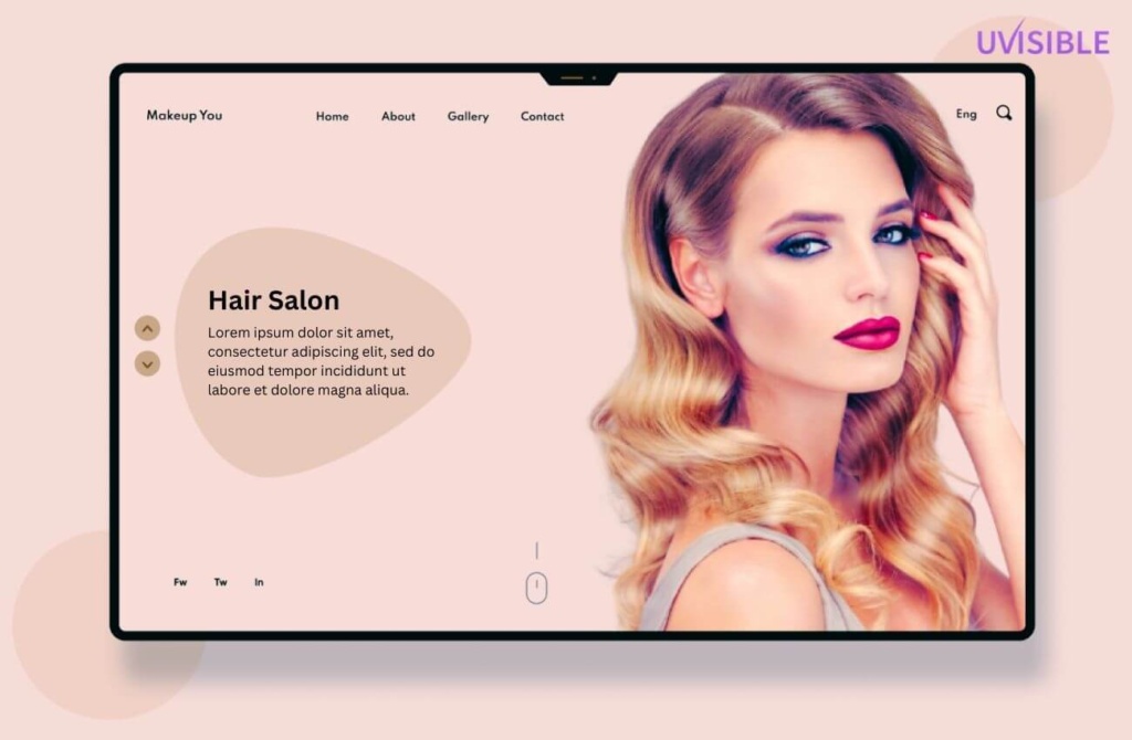 Website design and development for hair salons- salon digital marketing