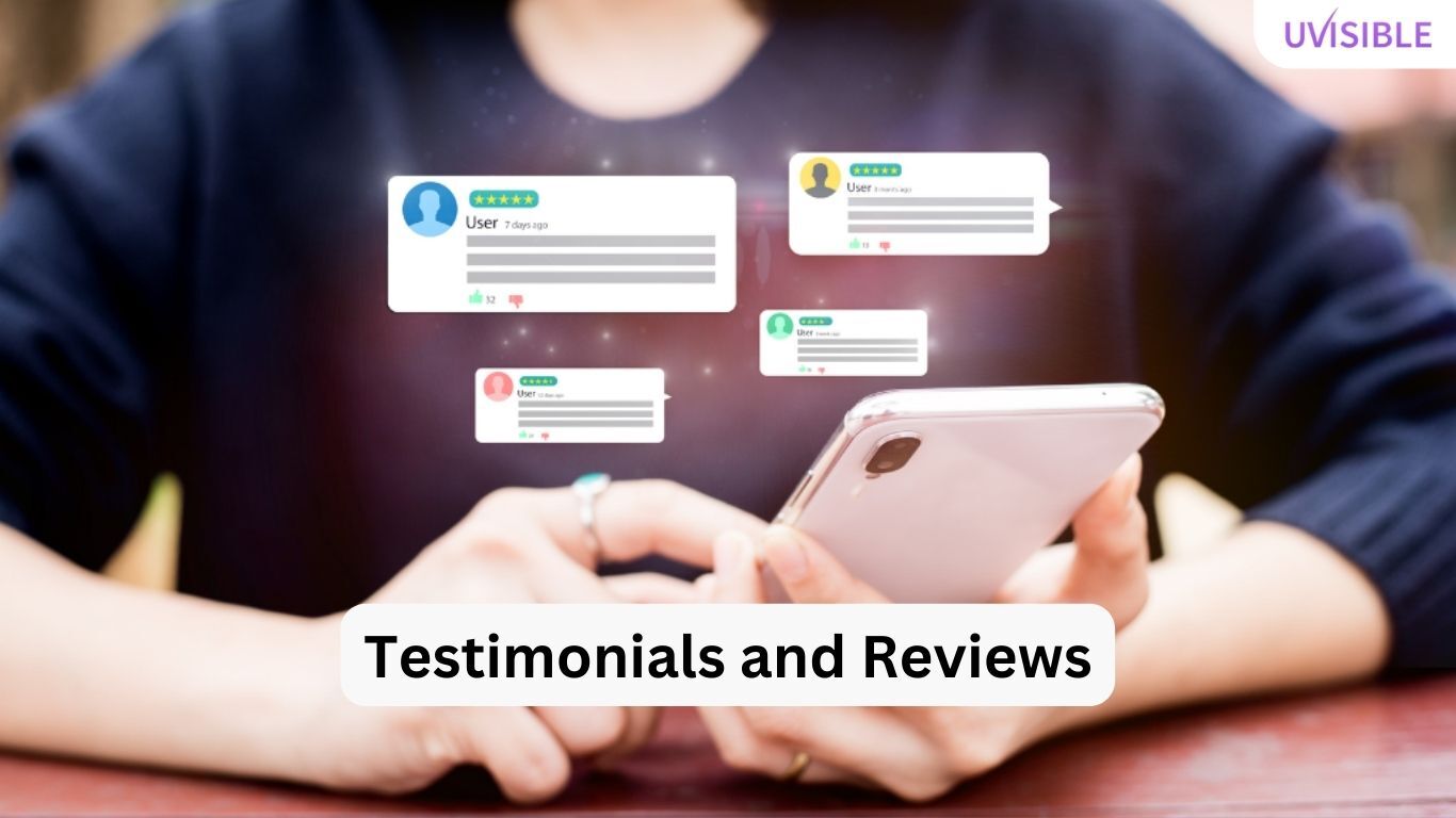 content marketing examples- testimonial and reviews